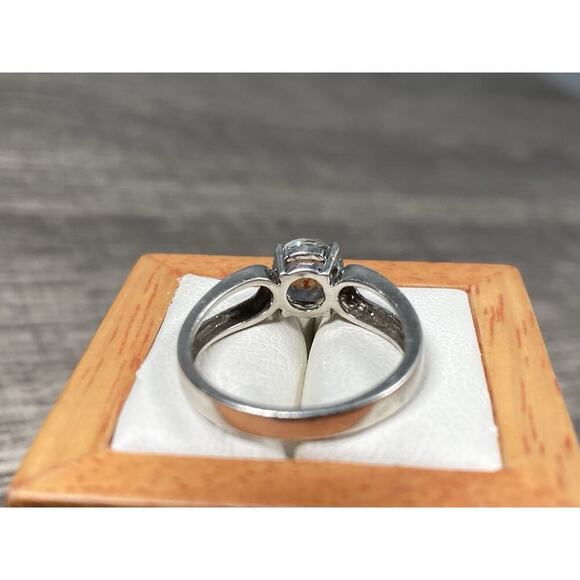 Vintage 925 Sterling Silver Mystic Topaz Ring Size 7 Designer Signed JH - Picture 7 of 9